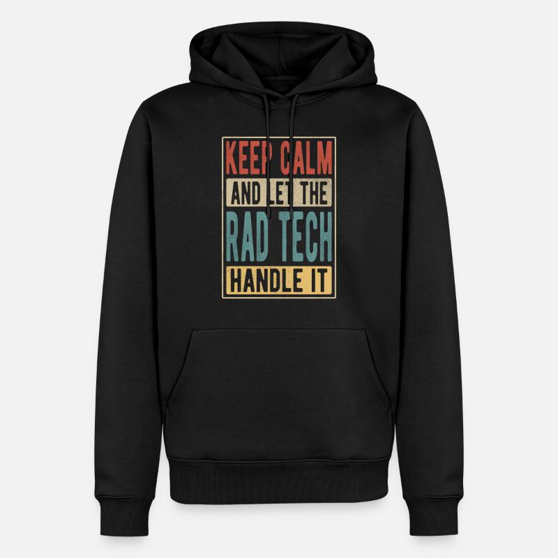 Cadeau rétro Rad Tech - Sweat à capuche Premium bio Homme - noir
