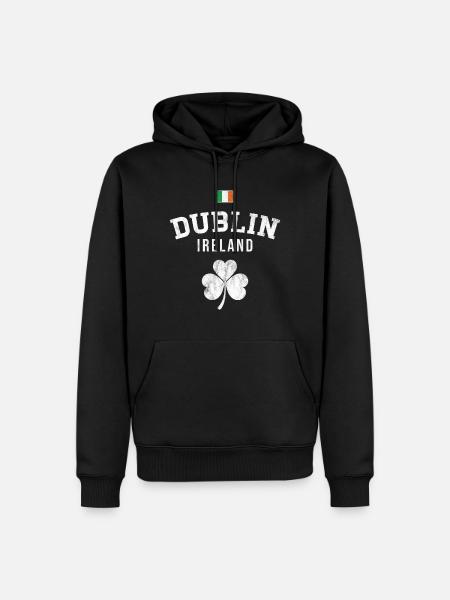 Dublin Ireland - Men’s Premium Organic Hoodie - black