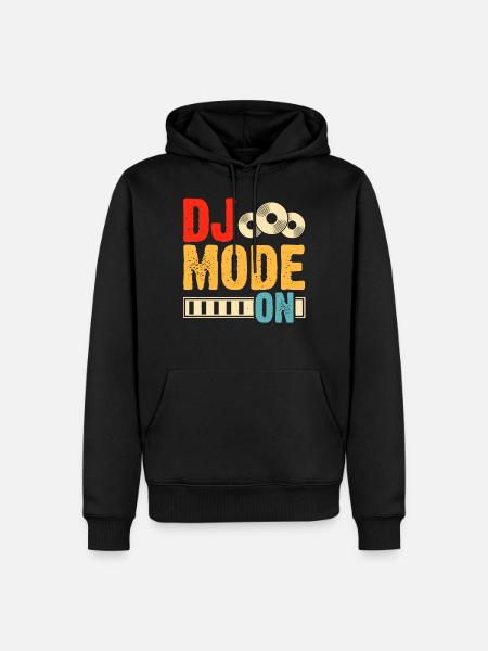 Mode Dj activé - Sweat à capuche Premium bio Homme - noir