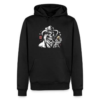 Cowboy Barn Bull Rider Rodeo Country Western - Männer Premium Bio Hoodie - Schwarz - Vorne - Nico (187cm)