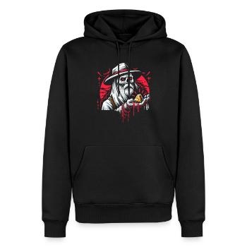 Cowboy Barn Bull Rider Rodeo Country Western - Männer Premium Bio Hoodie - Schwarz - Vorne - Nico (187cm)