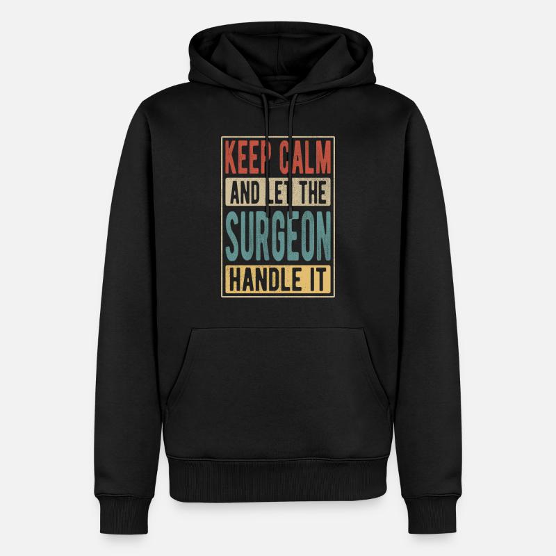 Chirurg Retro Geschenk - Männer Premium Bio Hoodie - Schwarz