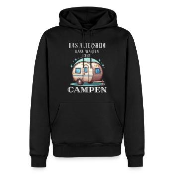 Camping Rentner Ruhestand Campingplatz Kollege Fun - Männer Premium Bio Hoodie - Schwarz - Vorne - Nico (187cm)