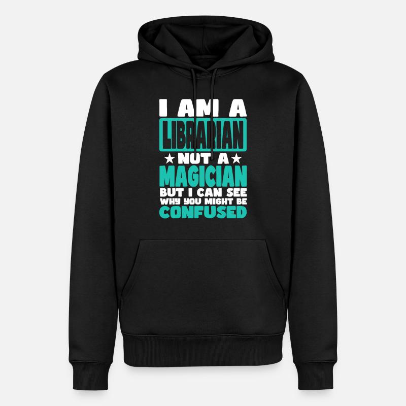 Bibliothekar - Männer Premium Bio Hoodie - Schwarz