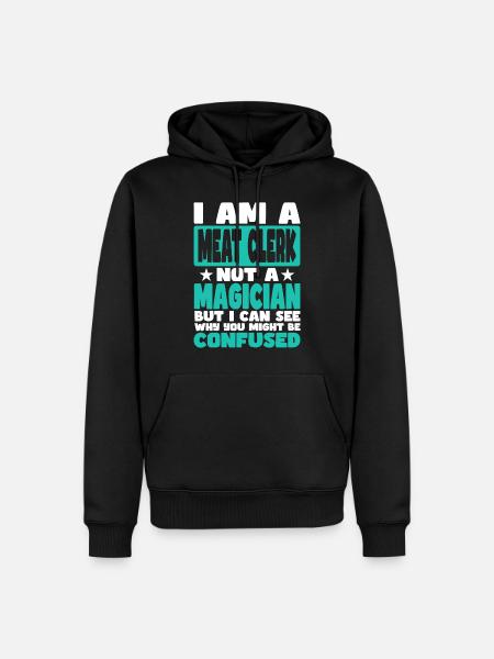 Meat Clerk - Men’s Premium Organic Hoodie - black
