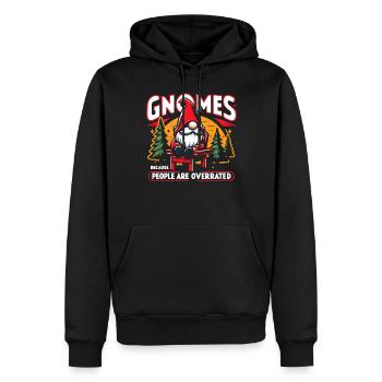 Gartenzwerge Gnome Lover Funny Gnome Gardening - Männer Premium Bio Hoodie - Schwarz - Vorne - Nico (187cm)