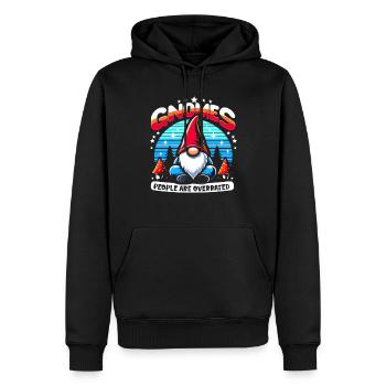 Nains de jardin Gnome Lover Drôle Gnome Jardinage - Sweat à capuche Premium bio Homme - noir - Devant - Nico (187cm)