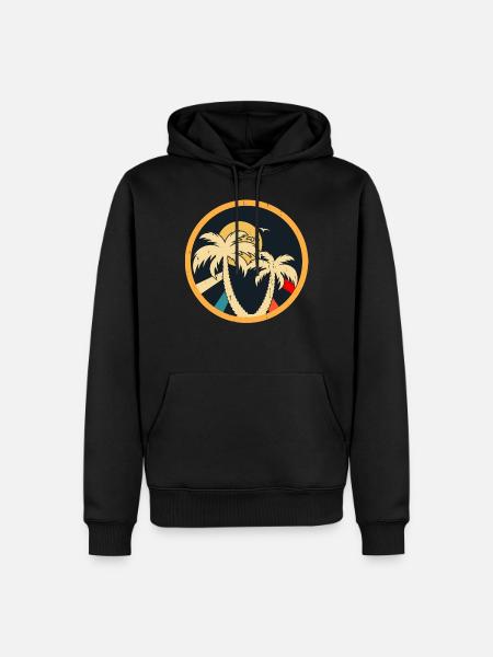 Palm trees - Men’s Premium Organic Hoodie - black