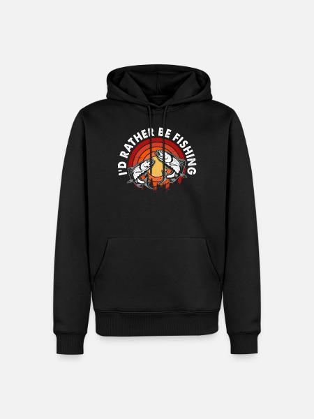 Fishing Anglers - Men’s Premium Organic Hoodie - black