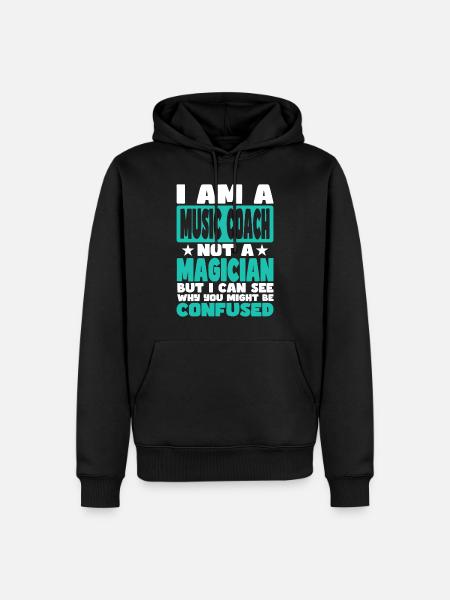 Music Coach - Men’s Premium Organic Hoodie - black
