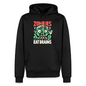 Fan de films d’horreur Zombie Horror Classic - Sweat à capuche Premium bio Homme - noir - Devant - Nico (187cm)