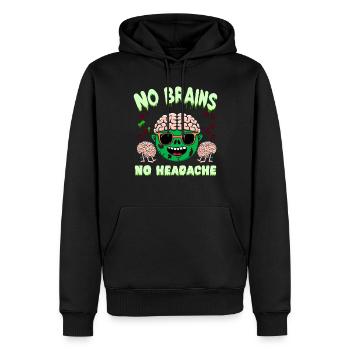 Horrorfilm-fan Zombie-horror Klassischer - Männer Premium Bio Hoodie - Schwarz - Vorne - Nico (187cm)