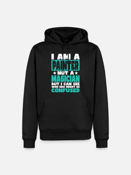 Painter - Men’s Premium Organic Hoodie - black