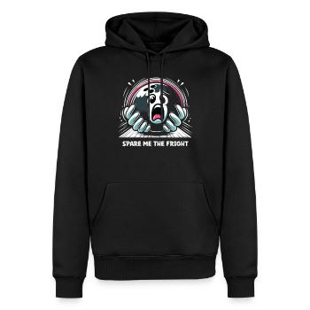 Drôle de bowling équipe bowler grève bowling club - Sweat à capuche Premium bio Homme - noir - Devant - Nico (187cm)