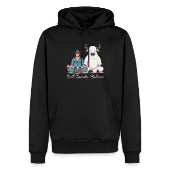 Rodeo Bull Riding Livestock Show Farmer Cattle - Männer Premium Bio Hoodie - Schwarz - Vorne - Nico (187cm)