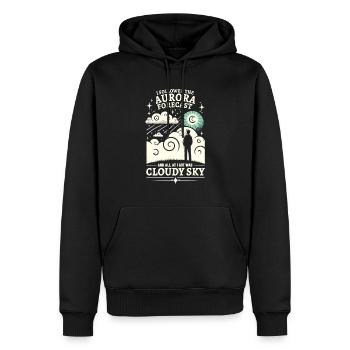 Aurora Aurora Tracker Alaska Wilderness - Sweat à capuche Premium bio Homme - noir - Devant - Nico (187cm)