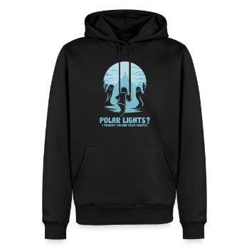 Polarlicht-aurora-verfolger Alaska Wilderness - Männer Premium Bio Hoodie - Schwarz - Vorne - Nico (187cm)