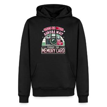 Aurora Aurora Tracker Alaska Wilderness - Sweat à capuche Premium bio Homme - noir - Devant - Nico (187cm)