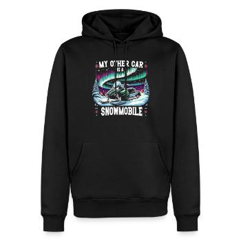 Polarlicht-aurora-verfolger Alaska Wilderness - Männer Premium Bio Hoodie - Schwarz - Vorne - Nico (187cm)