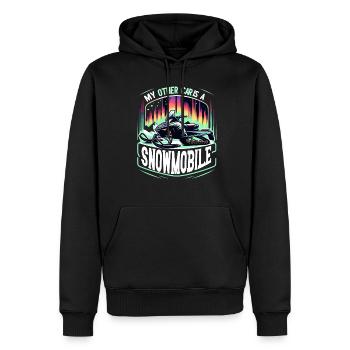 Polarlicht-aurora-verfolger Alaska Wilderness - Männer Premium Bio Hoodie - Schwarz - Vorne - Nico (187cm)