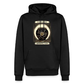 Kintsugi Kintsukuroi Imperfekte Japanische Kunst - Männer Premium Bio Hoodie - Schwarz - Vorne - Nico (187cm)