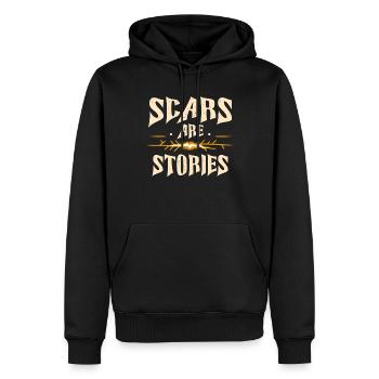 Kintsugi Kintsukuroi Imperfekte Japanische Kunst - Männer Premium Bio Hoodie - Schwarz - Vorne - Nico (187cm)