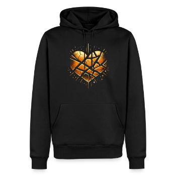 Kintsugi Kintsukuroi Imperfekte Japanische Kunst - Männer Premium Bio Hoodie - Schwarz - Vorne - Nico (187cm)