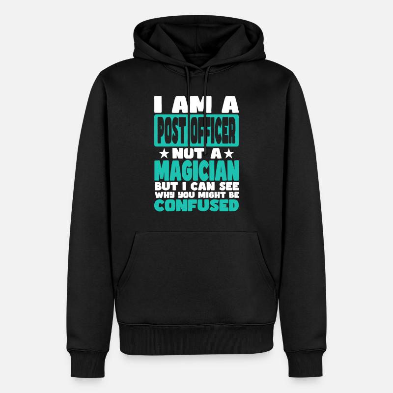 Agent des postes - Sweat à capuche Premium bio Homme - noir