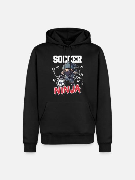 Soccer Ninja - Men’s Premium Organic Hoodie - black