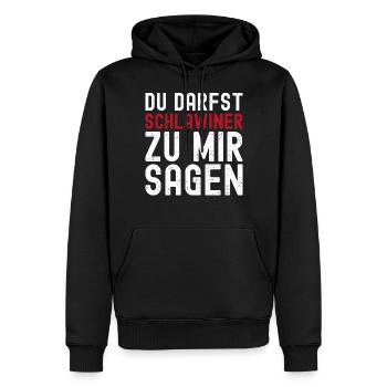 NEIN! Chihuahua Frecher Hund sagt lustiger Chihuahua - Männer Premium Bio Hoodie - Schwarz - Vorne - Nico (187cm)