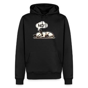 NON! Chihuahua Chien Effronté Dire Drôle Chihuahua - Sweat à capuche Premium bio Homme - noir - Devant - Nico (187cm)