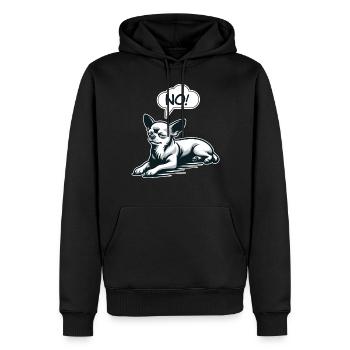 NEIN! Chihuahua Frecher Hund sagt lustiger Chihuahua - Männer Premium Bio Hoodie - Schwarz - Vorne - Nico (187cm)