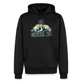 Nö einfach Nö Labrador Retriever freche Hunde Mäd - Sweat à capuche Premium bio Homme - noir - Devant - Nico (187cm)