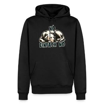Nö einfach Nö Labrador Retriever freche Hunde Jun - Men’s Premium Organic Hoodie - black - Front - Nico (187cm)