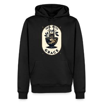 Kintsugi Kintsukuroi Imperfekte Japanische Kunst - Männer Premium Bio Hoodie - Schwarz - Vorne - Nico (187cm)