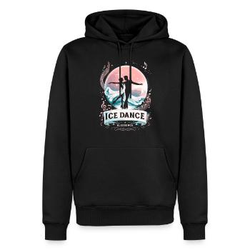 Patinage sur glace Patineurs sur glace - Sweat à capuche Premium bio Homme - noir - Devant - Nico (187cm)