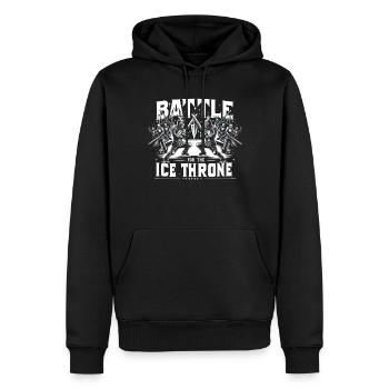 Patinage sur glace Patineurs sur glace - Sweat à capuche Premium bio Homme - noir - Devant - Nico (187cm)