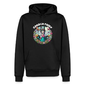 Garten Gartenfee Gärtnerin Gießkanne Blumen Sonne - Männer Premium Bio Hoodie - Schwarz - Vorne - Nico (187cm)