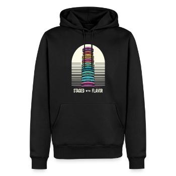 Macaron-liebhaber Französische Macarons - Männer Premium Bio Hoodie - Schwarz - Vorne - Nico (187cm)