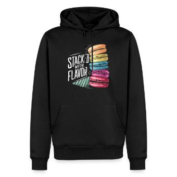 Macaron-liebhaber Französische Macarons - Männer Premium Bio Hoodie - Schwarz - Vorne - Nico (187cm)