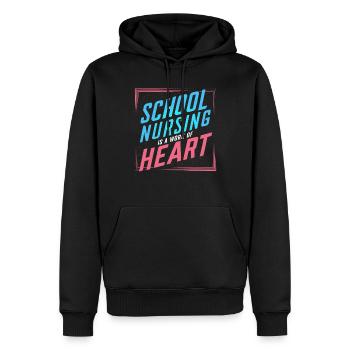 School Nurse Nursing Clinic Medical Stuff - Männer Premium Bio Hoodie - Schwarz - Vorne - Nico (187cm)