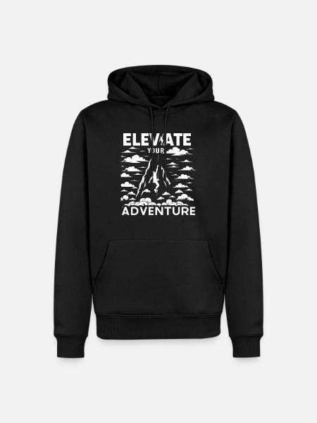 Climbing, Outdoor adventure, Bouldering - Men’s Premium Organic Hoodie - black