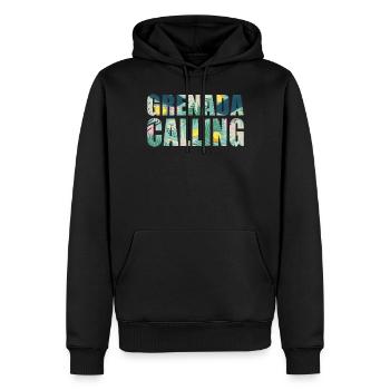 Grenade Calling Tropical Vibes - Sweat à capuche Premium bio Homme - noir - Devant - Nico (187cm)