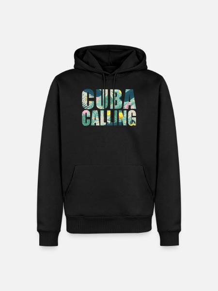 Cuba Souvenir Vacation Cuba Calling - Men’s Premium Organic Hoodie - black