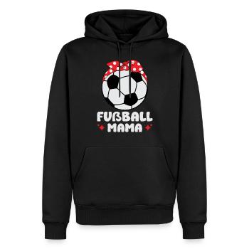 Fußball Mama - Männer Premium Bio Hoodie - Schwarz - Vorne - Nico (187cm)