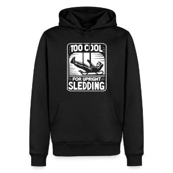 Sledding Snow Sled Winter Sport Winter Outdood - Männer Premium Bio Hoodie - Schwarz - Vorne - Nico (187cm)