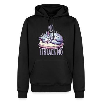 Official Sleepshirt Napping Sleeping Squirrel - Men’s Premium Organic Hoodie - black - Front - Nico (187cm)