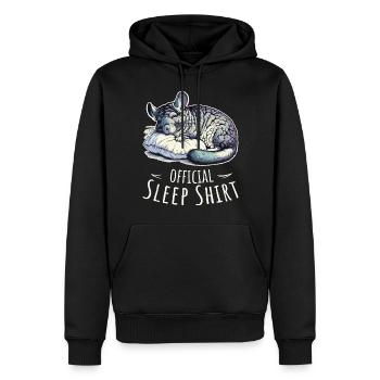Offizielles Sleepshirt Nickerchen Schlafen Chinchilla - Männer Premium Bio Hoodie - Schwarz - Vorne - Nico (187cm)