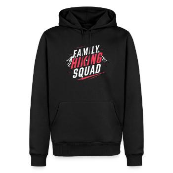 Scout Camping Outdoor Lagerfeuer Wandern - Männer Premium Bio Hoodie - Schwarz - Vorne - Nico (187cm)