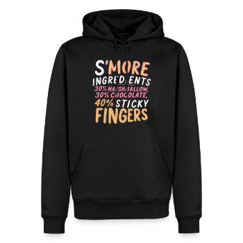 Scout Camping Outdoor Lagerfeuer Wandern - Männer Premium Bio Hoodie - Schwarz - Vorne - Nico (187cm)